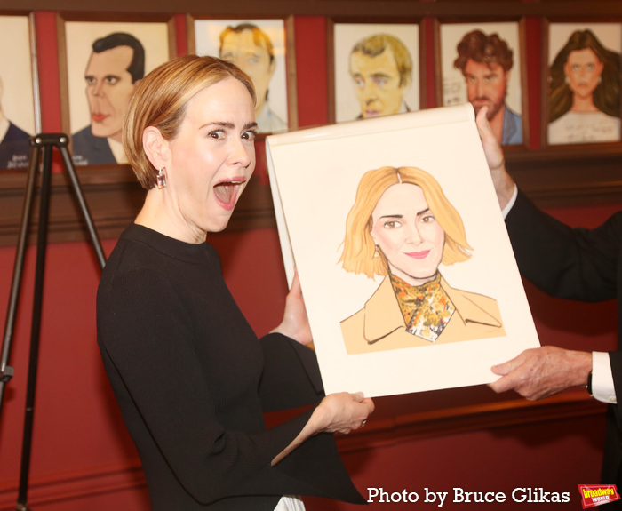 Photos: APPROPRIATE's Sarah Paulson Receives Portrait at Sardi's Image