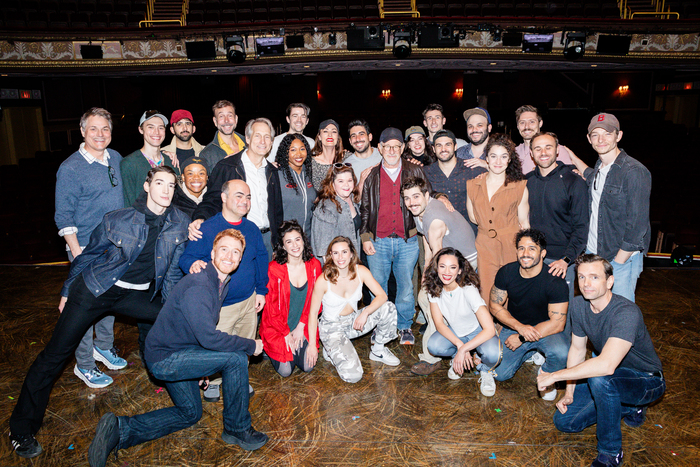 Speven Spielberg and Mike Faist with the cast Photo