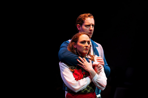 Christopher Johnson (Bruce Granit) and Karylin Veres (Lily Garland) Photo
