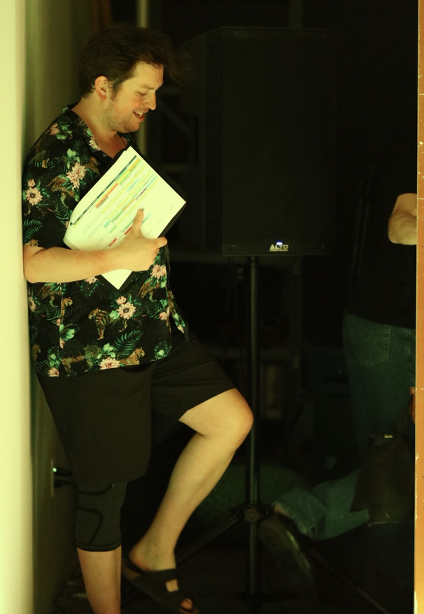 James Clements (actor) in rehearsal   Photo