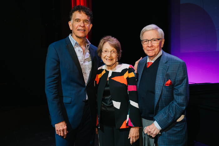 Brian Stokes Mitchell with Judy and Leo Zickler Photo
