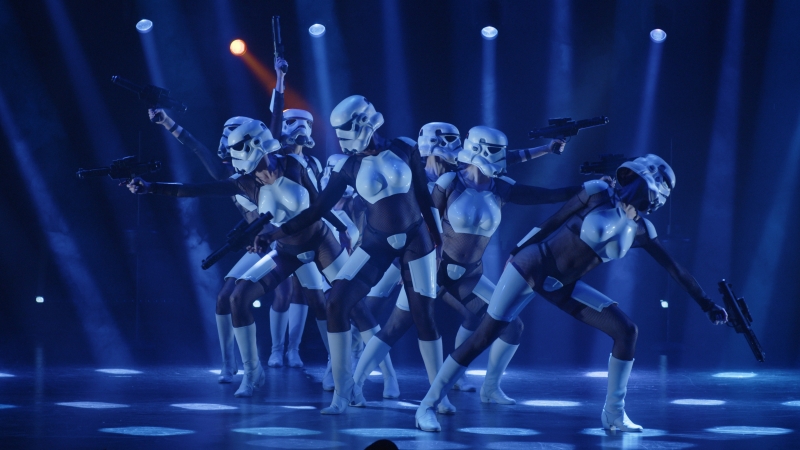 The Los Angeles Cast of The Empire Strips Back: A Burlesque Parody. Photo by Craig Ridgwell.