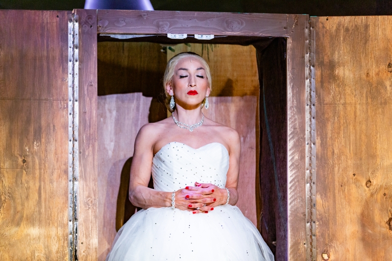 FRAN TAPIA STARS AS EVA PERÓN IN 'MUMMY IN THE CLOSET:EVITA'S RETURN' at Teatro GALA, Washington DC  Image