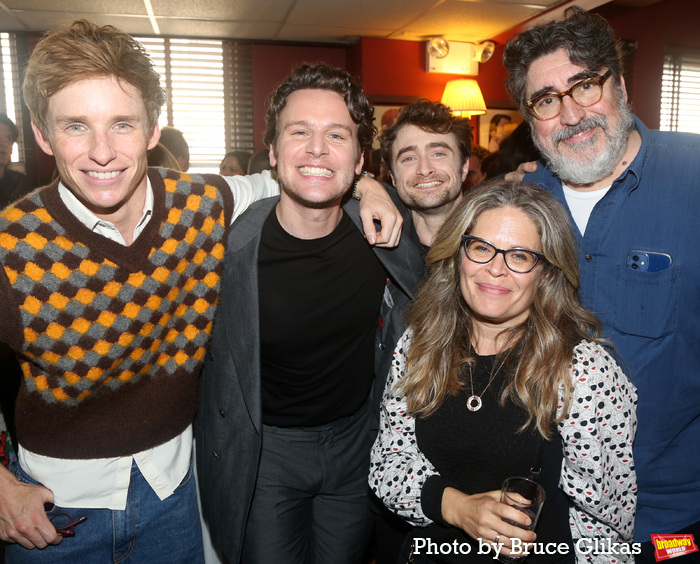 Eddie Redmayne, Jonathan Groff, Daniel Radcliffe, Jennifer Lee and Alfred Molina  Photo
