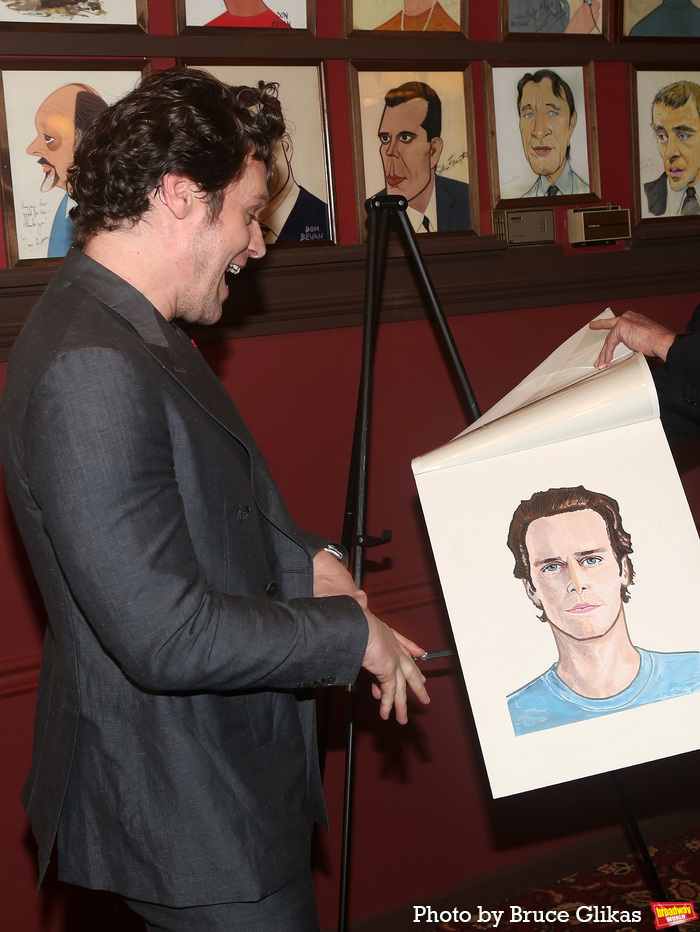 Photos: Jonathan Groff and Friends Celebrate New Sardi's Caricature Image