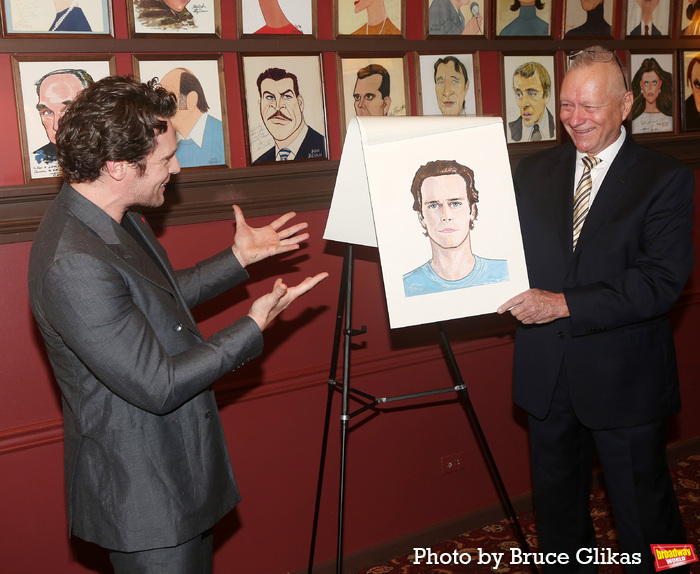 Photos: Jonathan Groff and Friends Celebrate New Sardi's Caricature Image