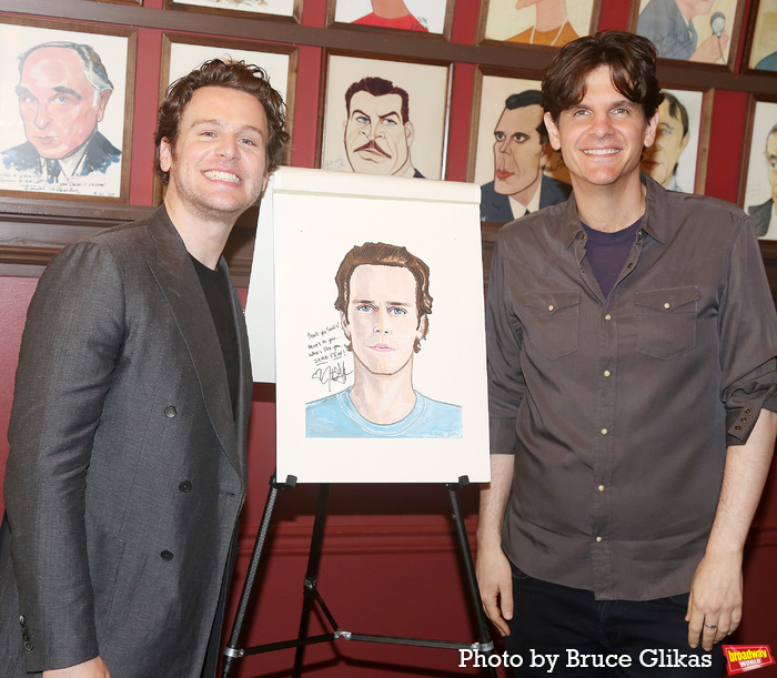 Photos: Jonathan Groff and Friends Celebrate New Sardi's Caricature Image