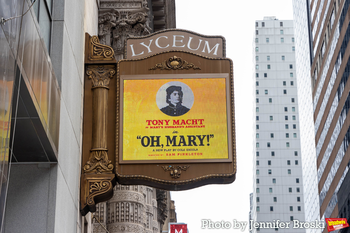 Up on the Marquee: OH, MARY! Image