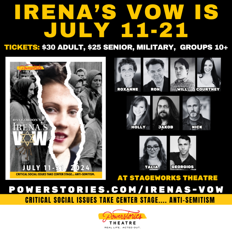 Previews: IRENA'S VOW at Powerstories Theatre  Image