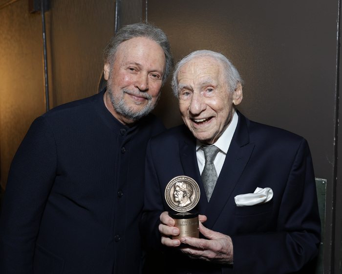 BEVERLY HILLS, CALIFORNIA - JUNE 09: (L-R) Billy Crystal and Mel Brooks attend the 20 Photo