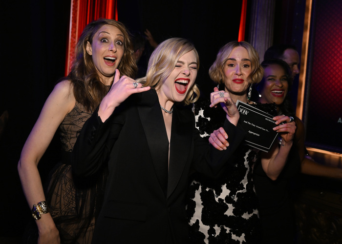 Natalie Gold, Elle Fanning, and Sarah Paulson  Photo