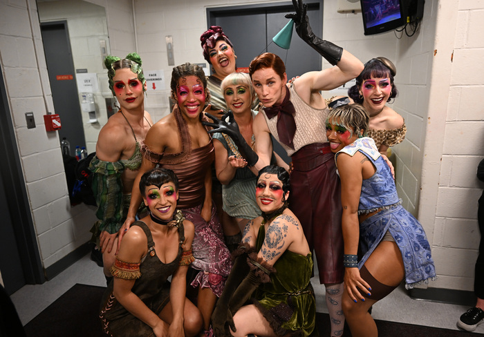 Eddie Redmayne and the cast of Cabaret at the Kit Kat Club Photo
