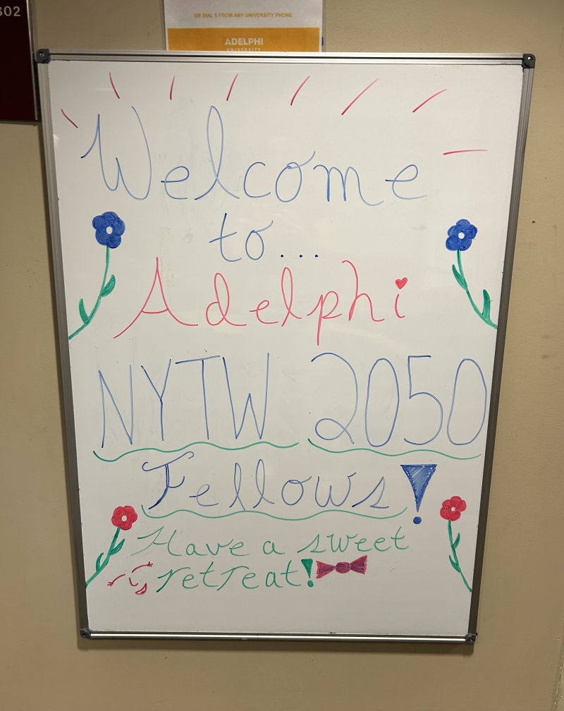 Student Blog: What is it Like to Do an Internship at Your Own College? NYTW Adelphi Residency! Image
