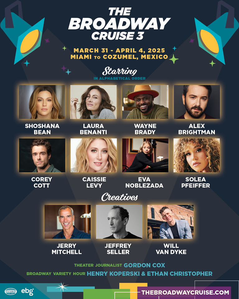 Shoshana Bean, Laura Benanti, Wayne Brady & More to Join 3rd Sailing of The Broadway Cruise  Image