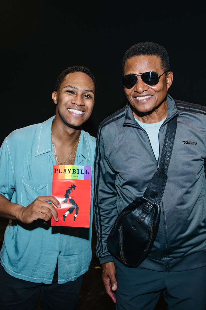 Photos: Jackie Jackson Visits MJ on Broadway Image