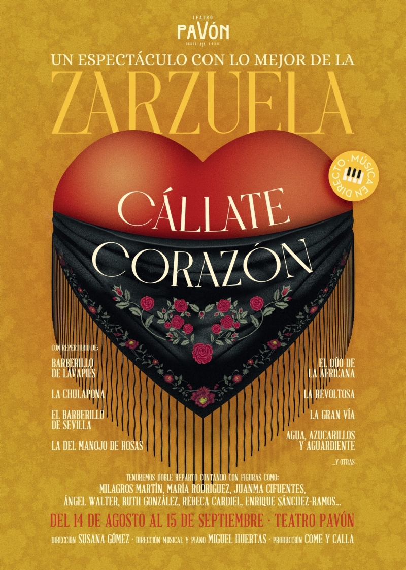 CÁLLATE CORAZÓN se estrena en el Teatro Pavón  Image