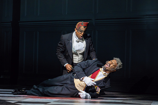 Ryan Speedo Green (Don Giovanni), Soloman Howard (Il Commendatore), photo by Curtis B Photo