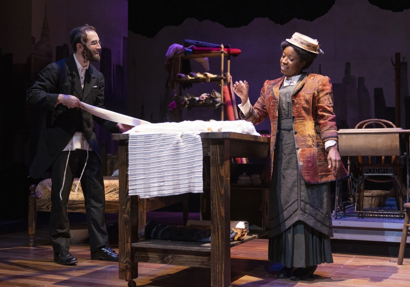 Aaron Cammack and Tracey N. Bonner in Arizona Theatre Company’s 2024 Production of Intimate Apparel. Photo by Tim Fuller. 