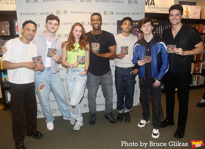 Photos: THE OUTSIDERS Cast Signs Original Broadway Cast Recording at Barnes & Noble Image