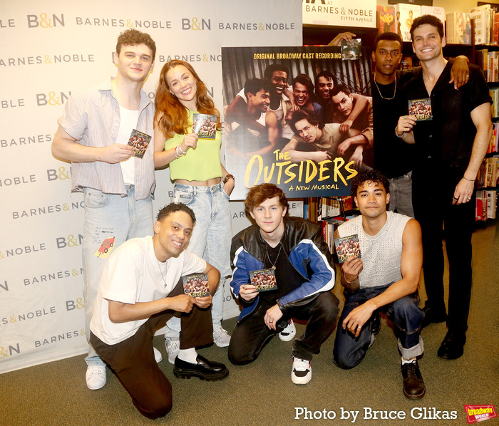 Photos: THE OUTSIDERS Cast Signs Original Broadway Cast Recording at Barnes & Noble Image