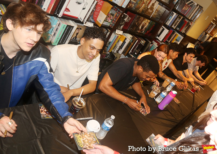 Photos: THE OUTSIDERS Cast Signs Original Broadway Cast Recording at Barnes & Noble Image