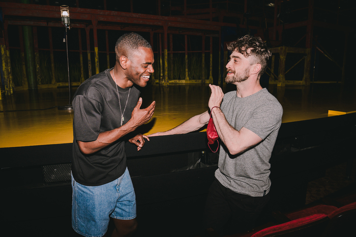 Photos: Daniel Radcliffe and Jonathan Groff Visit ILLINOISE on Broadway Image