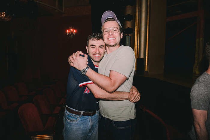 Photos: Daniel Radcliffe and Jonathan Groff Visit ILLINOISE on Broadway Image