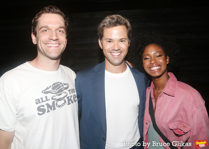 Ryan Vasquez, Andrew Rannells and Joy Woods Photo