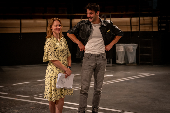 Photos: Gina Beck and Michael Simkins in Rehearsal For GUYS & DOLLS Image