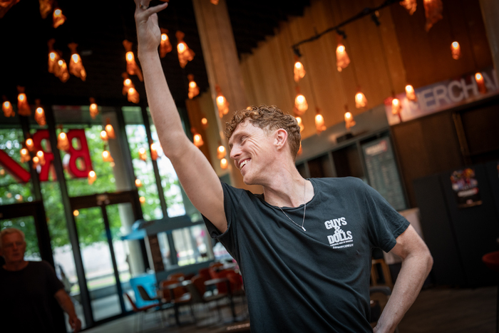 Photos: Gina Beck and Michael Simkins in Rehearsal For GUYS & DOLLS Image