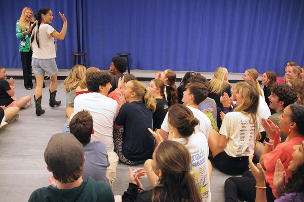 Eva Noblezada and students of Broadway Artists Alliance, Session Three!  Photo Credit Photo