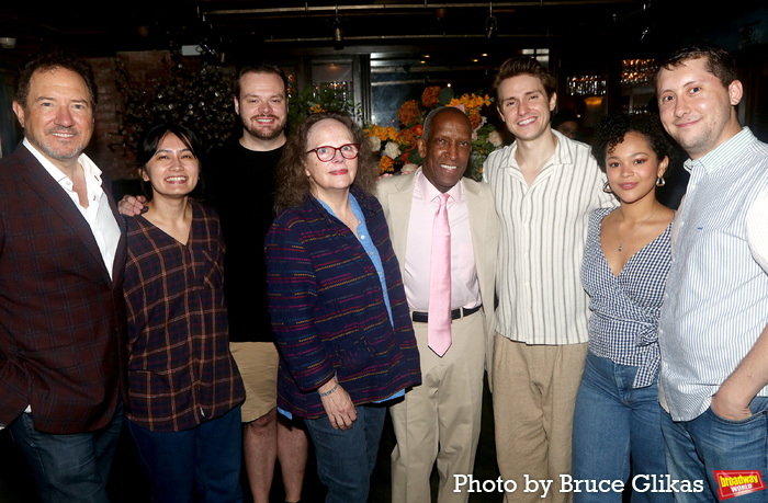 Producer Kevin McCollum, Kelley Ho, Derric Nolte, Maryann Plunkett, Dorian Harewood,  Photo