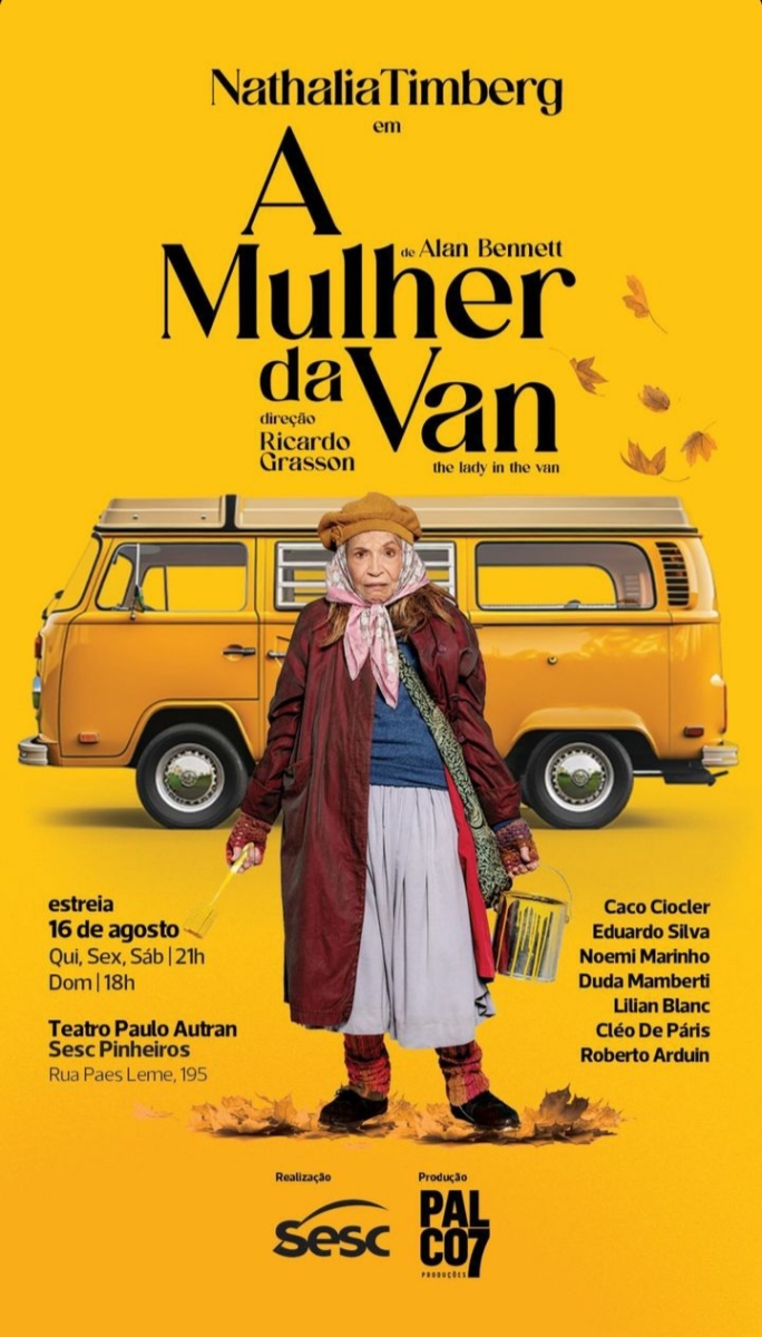 At 95 Years Old, Nathalia Timberg Plays the Protagonist of A MULHER DA VAN (The Lady in the Van)  Image