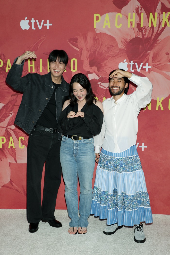 Photos: Jin Ha and others at the press conference for the second season of Apple TV series PACHINKO Image