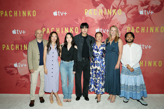 Photos: Jin Ha and others at the press conference for the second season of Apple TV series PACHINKO Image