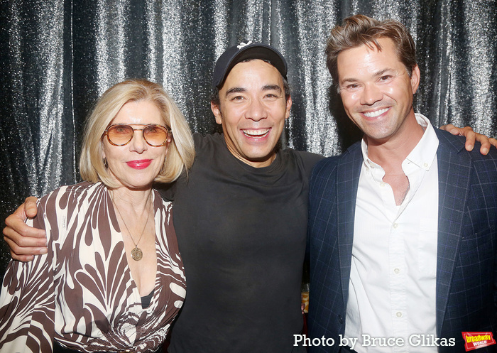 Christine Baranski, Conrad Ricamora and Andrew Rannells Photo