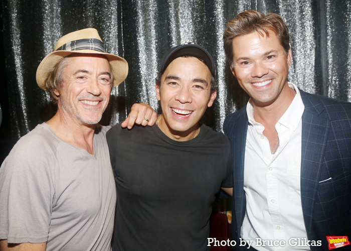 Robert Downey Jr, Conrad Ricamora and Andrew Rannells  Photo