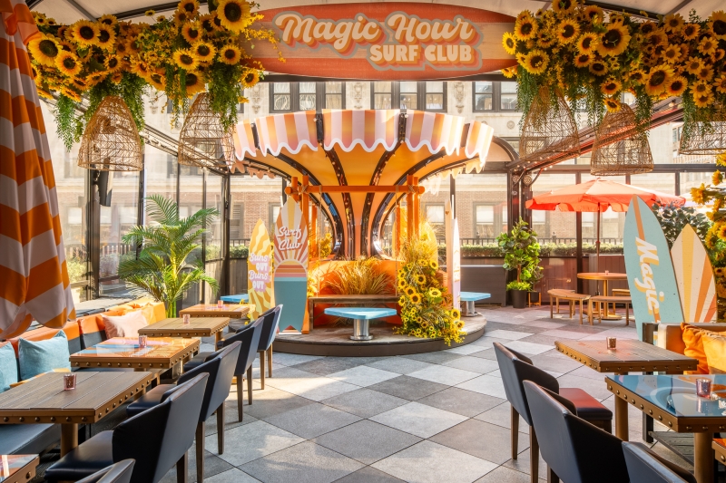 Magic Hour Rooftop Bar & Lounge Launches Surf Club Pop-Up in Times Square  Image