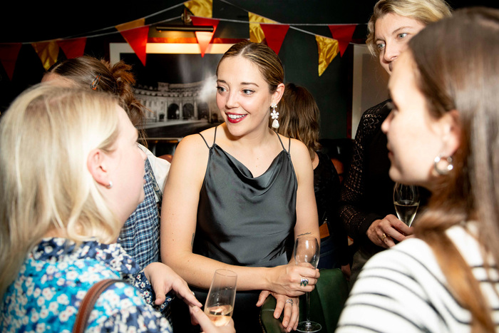 Maddie Rice attends The 39 Steps press night afterparty at Walkers of Whitehall, Lond Photo