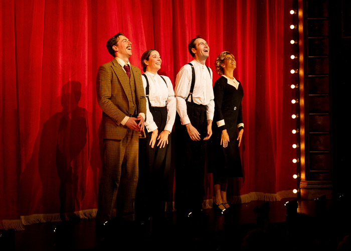 Tom Byrne, Maddie Rice, Eugene McCoy and Safeena Ladha on stage for The 39 Steps pres Photo