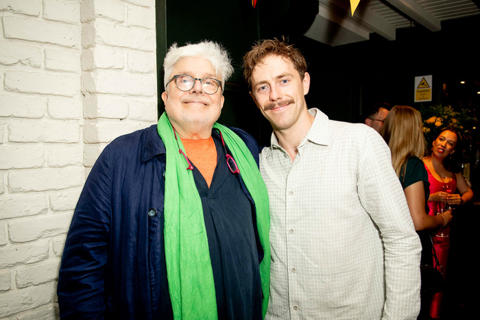 Patrick Barlow (Writer) and Tom Byrne (Richard Hannay) attend The 39 Steps press nigh Photo