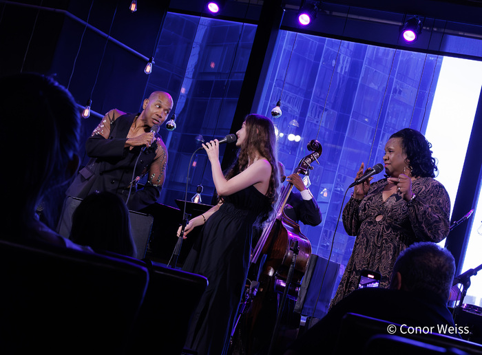 Left to right: Darius De Haas, Anaïs Reno, Aisha De Haas. Photo credit: Conor Weiss Photo