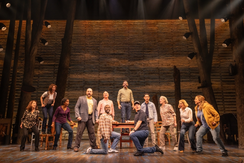 The cast of COME FROM AWAY - Ottawa Company. Photo credit: Matthew Murphy, 2024.