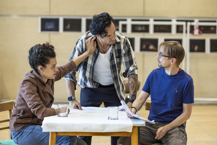 Anoushka Lucas, Ramin Karimloo and Howard Gossington Photo