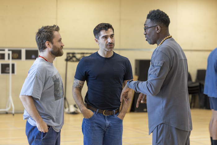 Olly Dobson, Stavros Demetraki and Kwame Kwei-Armah Photo