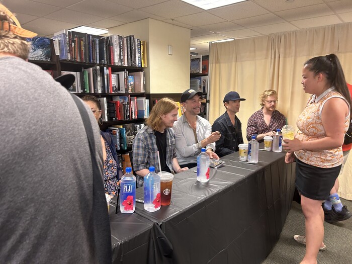 Photos: WATER FOR ELEPHANTS Cast Signs Albums at Barnes & Noble Image