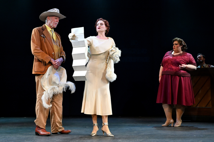 Beau Allen (Abner Dillon) and Merrill Peiffer (Dorothy Brock) with Kat Gold (Maggie J Photo