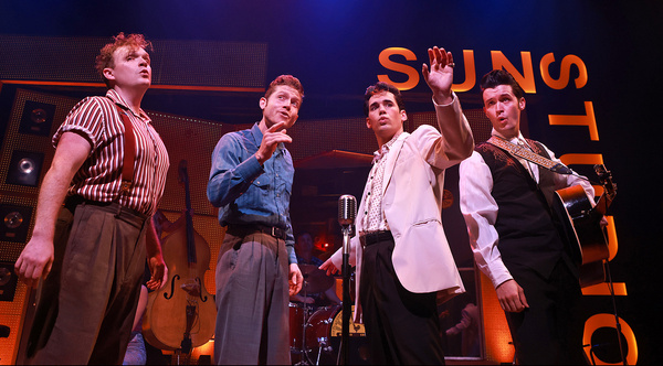 Jerry Lee Lewis, Carl Perkins, Elvis Presley, and Johnny Cash Photo