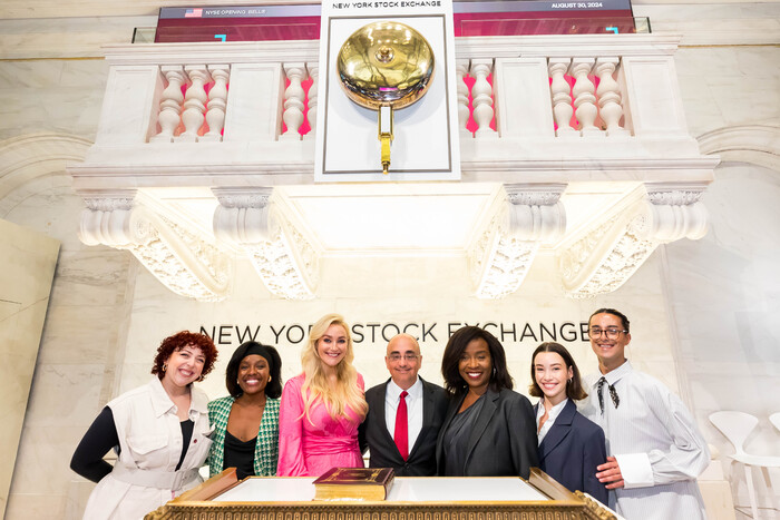 Bex Robinson, Khailah Johnson, Betsy Wolfe, NYSE Representative, Jeannette Bayadelle, Photo