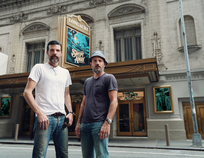 Photos: The Avett Brothers Pose in Front of Longacre Theatre Ahead of SWEPT AWAY Opening  Image